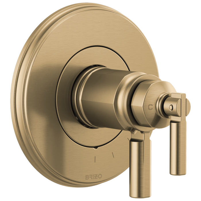 Brizo Invari T60076 Tempassure Thermostatic Valve Only Trim, luxe gold