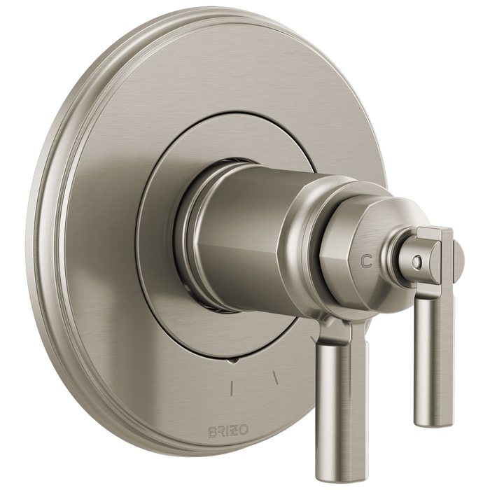 Brizo Invari T60076 Tempassure Thermostatic Valve Only Trim, luxe nickel
