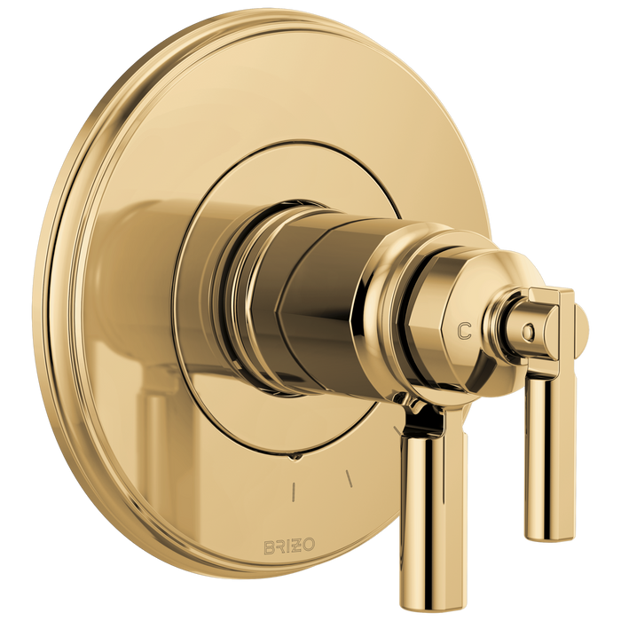 Brizo Invari T60076 Tempassure Thermostatic Valve Only Trim, polished gold
