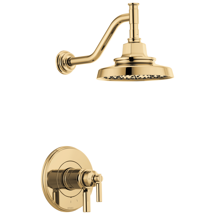 Brizo Invari T60276 Tempassure Thermostatic Shower Only Trim, polished gold