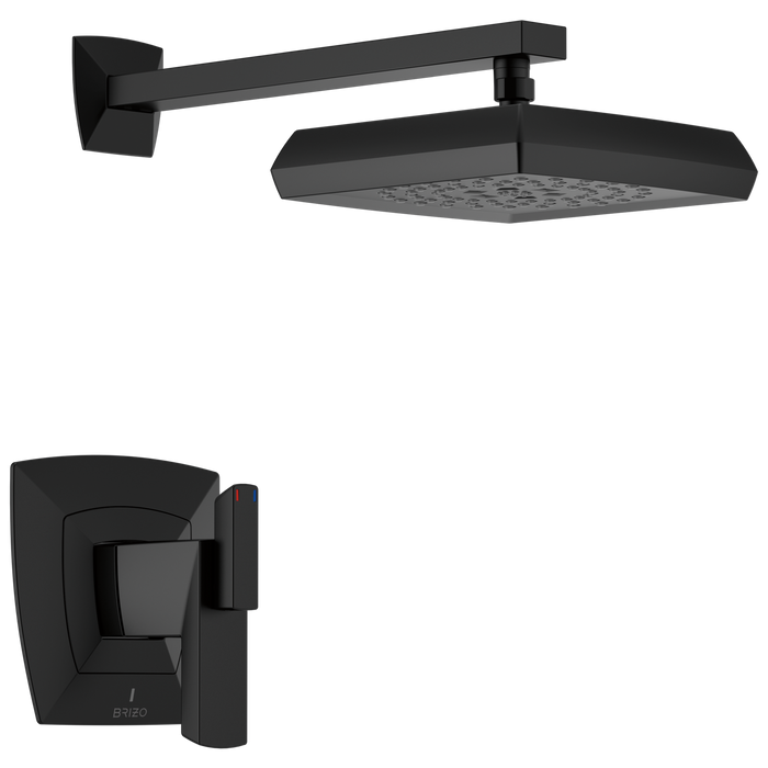 Brizo Vettis T60288 Tempassure Thermostatic Shower Only Trim, matte black