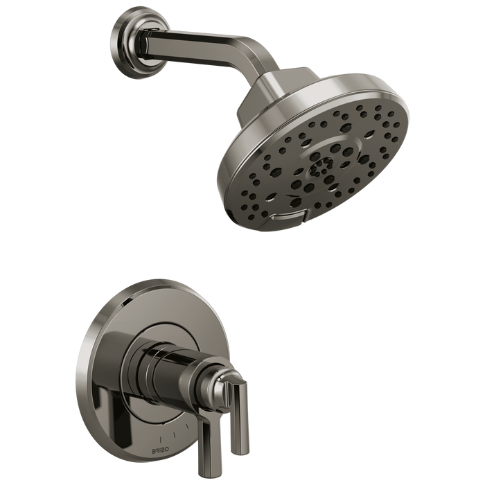 Brizo Levoir T60298 Tempassure Thermostatic Shower Only Trim, brilliance black onyx