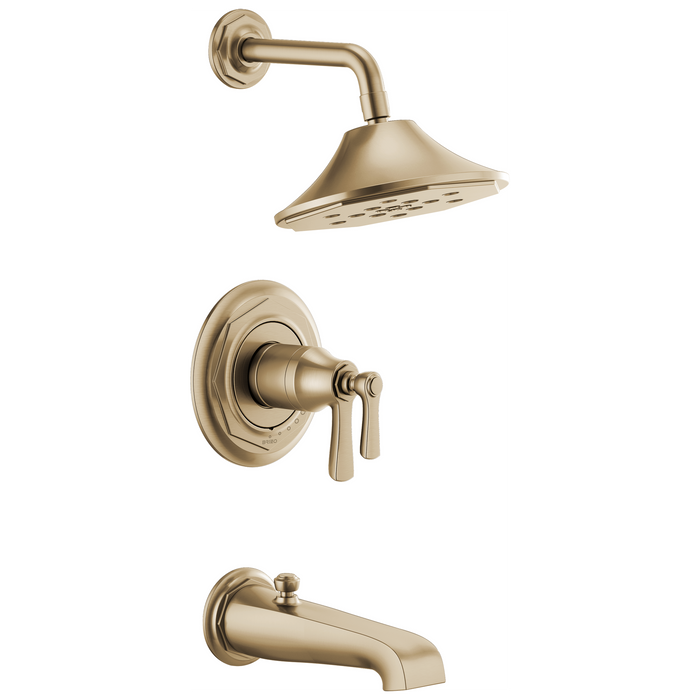 Brizo Rook T60461 TempAssure Thermostatic Tub/Shower, luxe gold