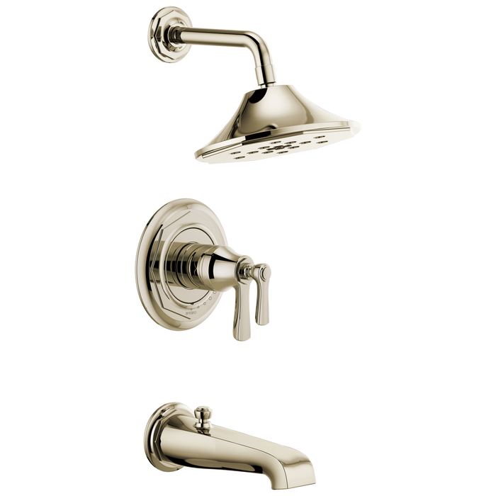 Brizo Rook T60461 TempAssure Thermostatic Tub/Shower, polished nickel