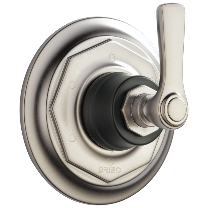 Brizo Rook T60961 6-Function Diverter Trim, luxe nickel matte black