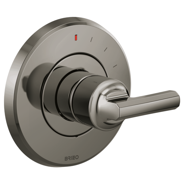 Brizo Levoir T60P098 Pressure Balance Valve Only Trim - Less Handle, brilliance black onyx