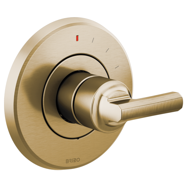 Brizo Levoir T60P098 Pressure Balance Valve Only Trim - Less Handle, luxe gold - view 2