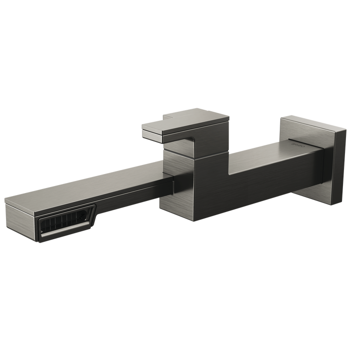 Brizo Frank Lloyd Wright T65722LF Single-Handle Wall Mount Lavatory Faucet 1.2 GPM, luxe steel