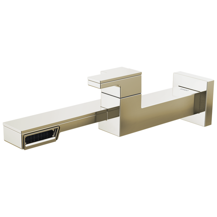 Brizo Frank Lloyd Wright T65722LF Single-Handle Wall Mount Lavatory Faucet 1.2 GPM, polished nickel