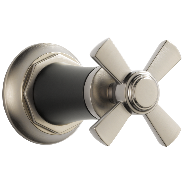 Brizo Rook T66661 Sensori Volume Control Trim - Cross, luxe nickel matte black