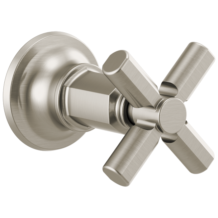 Brizo Invari T66678 Sensori Volume Control Trim With Cross Handle, luxe nickel