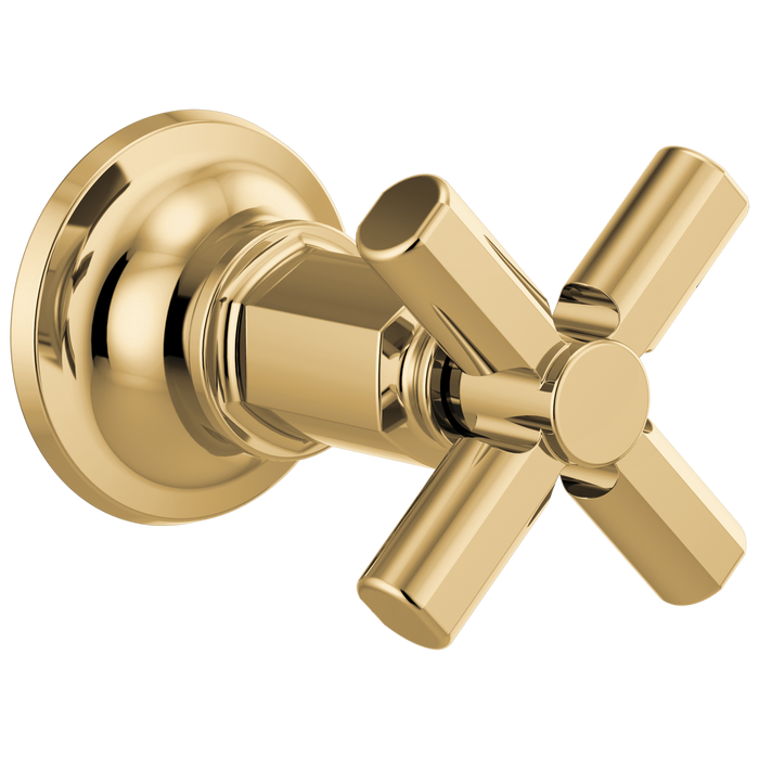Brizo Invari T66678 Sensori Volume Control Trim With Cross Handle, polished gold
