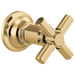 Brizo Invari T66678 Sensori Volume Control Trim With Cross Handle, polished gold