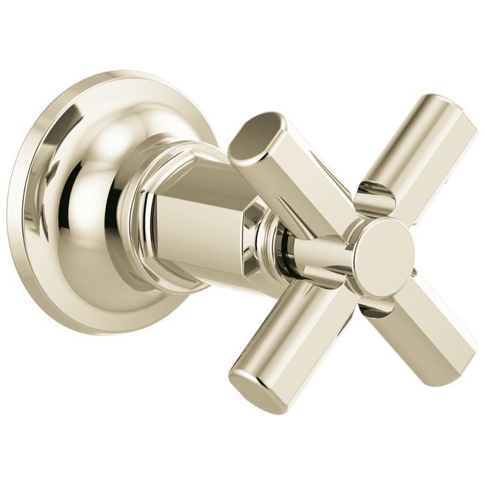 Brizo Invari T66678 Sensori Volume Control Trim With Cross Handle, polished nickel