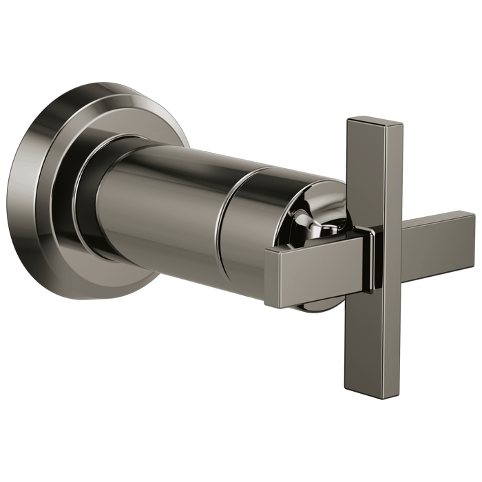Brizo Levoir T66698 Sensori Volume Control Trim Cross, brilliance black onyx