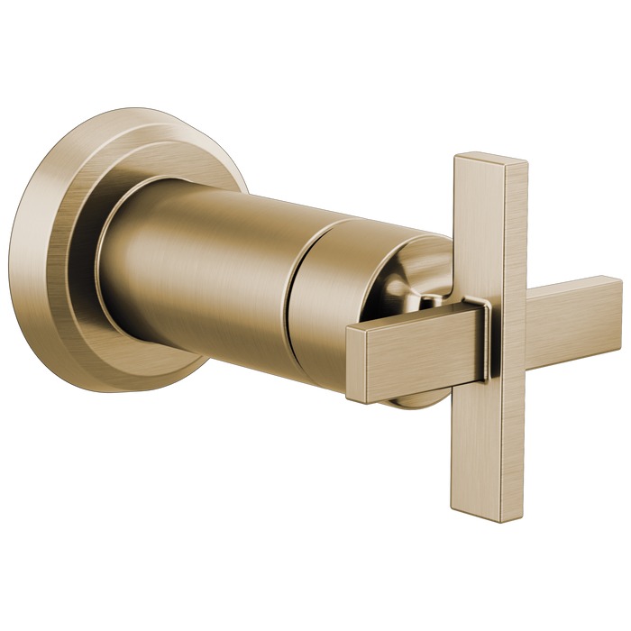 Brizo Levoir T66698 Sensori Volume Control Trim Cross, luxe gold