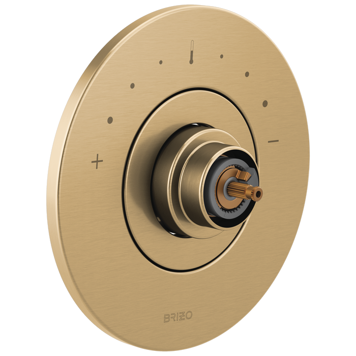 Brizo Litze T66T035 Sensori Thermostatic Valve Trim - Less Handle, luxe gold