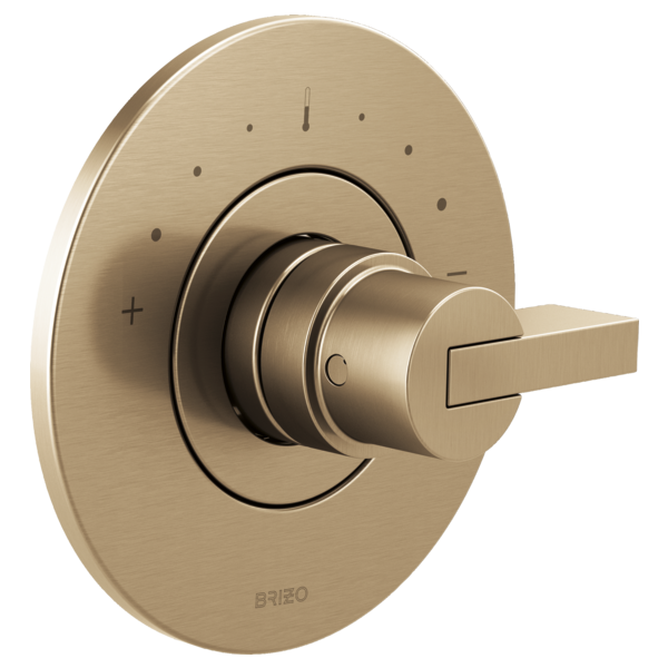 Brizo Litze T66T035 Sensori Thermostatic Valve Trim - Less Handle, luxe gold - view 2