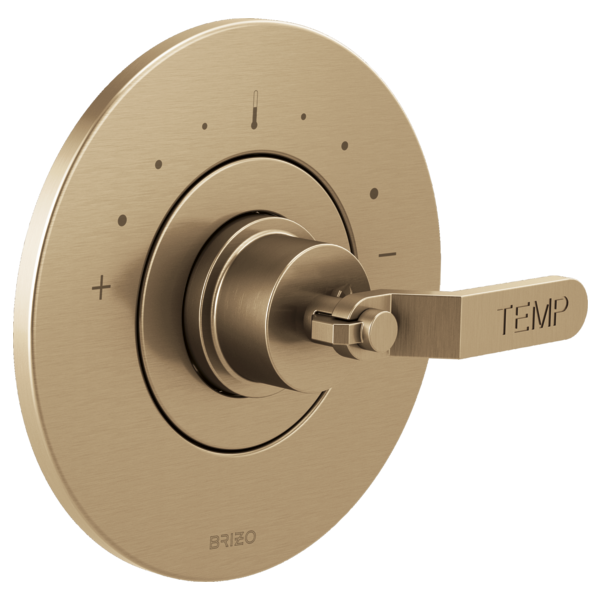 Brizo Litze T66T035 Sensori Thermostatic Valve Trim - Less Handle, luxe gold - view 4