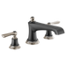 Brizo Rook T67360 Roman Tub Faucet - Less Handles, luxe nickel matte black