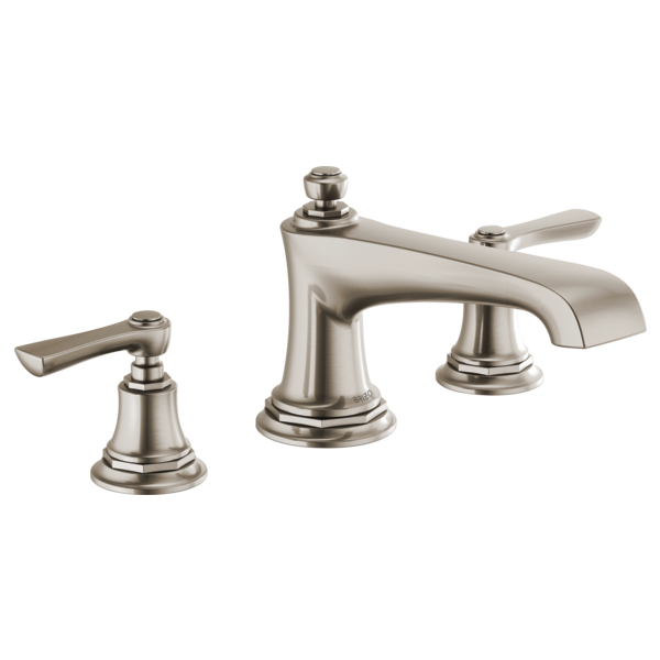 Brizo Rook T67360 Roman Tub Faucet - Less Handles, luxe nickel