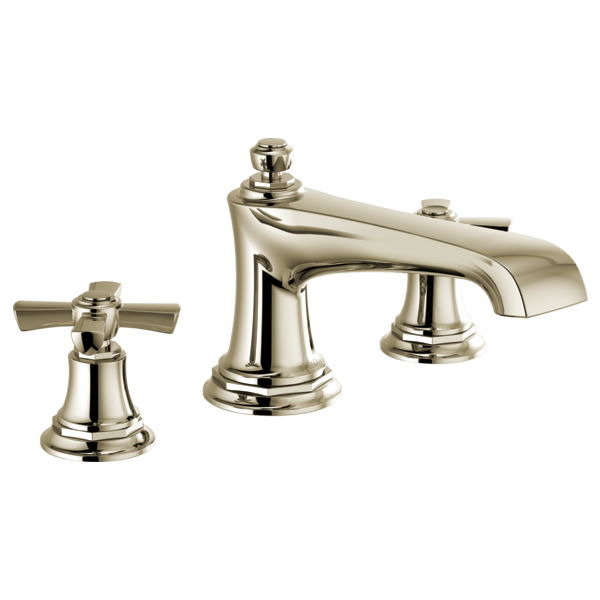 Brizo Rook T67360 Roman Tub Faucet - Less Handles, polished nickel