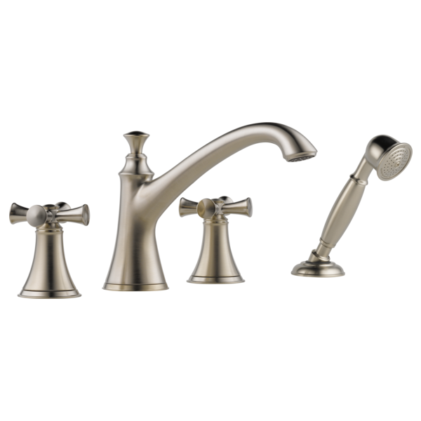 Brizo Baliza T67405 Roman Tub Trim with Hand Shower - Less Handles, brushed nickel - view 2