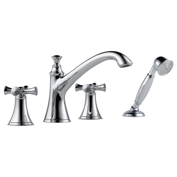 Brizo Baliza T67405 Roman Tub Trim with Hand Shower - Less Handles, chrome