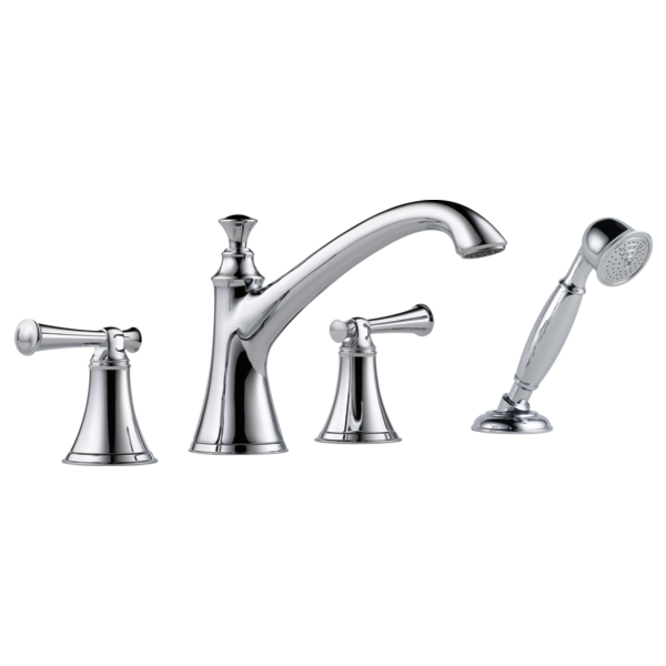 Brizo Baliza T67405 Roman Tub Trim with Hand Shower - Less Handles, chrome - view 2