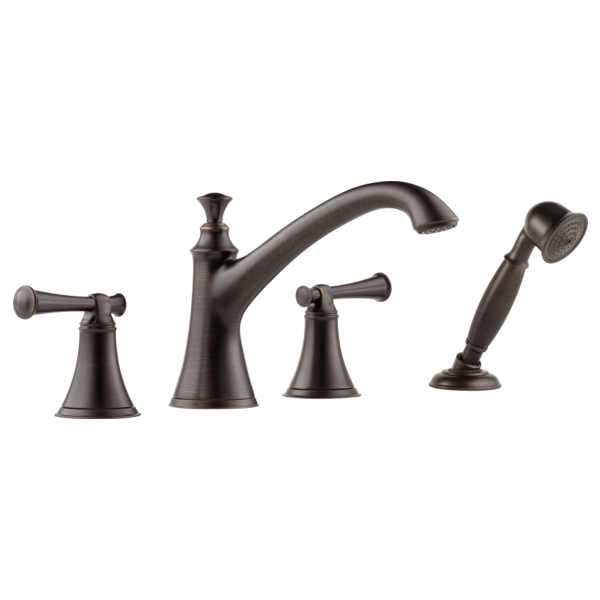 Brizo Baliza T67405 Roman Tub Trim with Hand Shower - Less Handles, venetian bronze