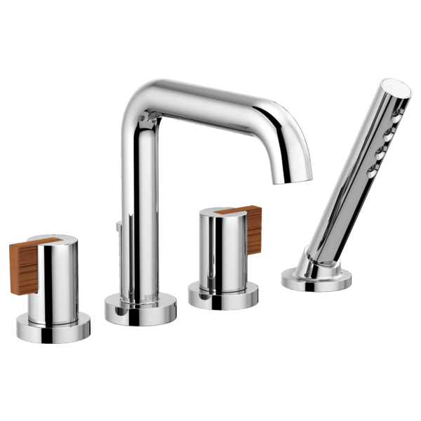 Brizo Litze T67435 Roman Tub with Handshower - Less Handles, chrome
