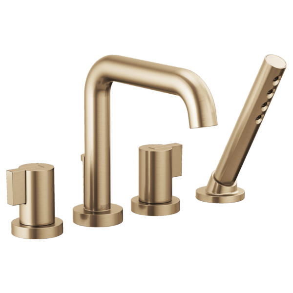Brizo Litze T67435 Roman Tub with Handshower - Less Handles, luxe gold - view 2