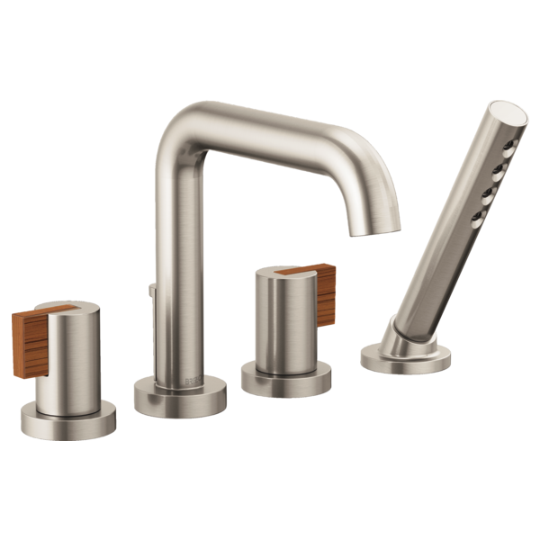 Brizo Litze T67435 Roman Tub with Handshower - Less Handles, luxe nickel - view 2