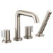 Brizo Litze T67435 Roman Tub with Handshower - Less Handles, luxe nickel - view 3