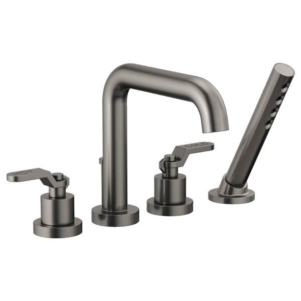 Brizo Litze T67435 Roman Tub with Handshower - Less Handles, luxe steel - view 3