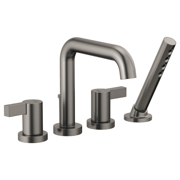 Brizo Litze T67435 Roman Tub with Handshower - Less Handles, luxe steel - view 4