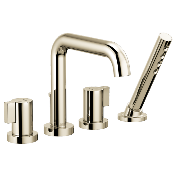 Brizo Litze T67435 Roman Tub with Handshower - Less Handles, polished nickel - view 2