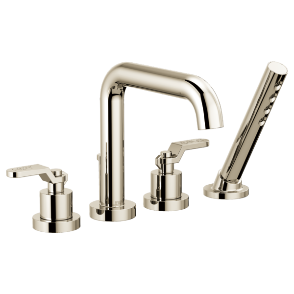 Brizo Litze T67435 Roman Tub with Handshower - Less Handles, polished nickel - view 4