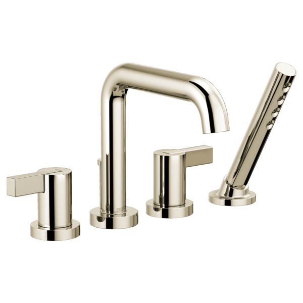 Brizo Litze T67435 Roman Tub with Handshower - Less Handles, polished nickel - view 5