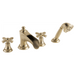 Brizo Rook T67461 Roman Tub with Handshower, luxe gold - view 2