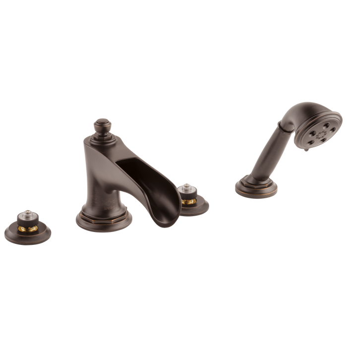 Brizo Rook T67461 Roman Tub with Handshower, venetian bronze