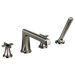 Brizo Levoir T67498 Roman Tub Faucet With Handshower - Less Handles, brilliance black onyx - view 2