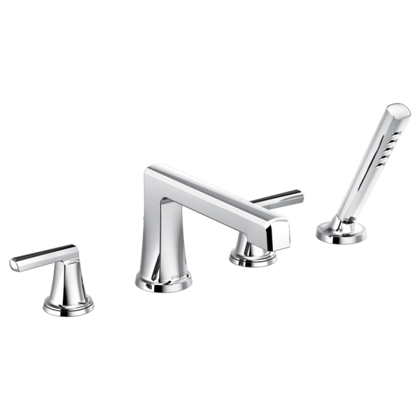 Brizo Levoir T67498 Roman Tub Faucet With Handshower - Less Handles, chrome - view 2