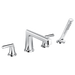 Brizo Levoir T67498 Roman Tub Faucet With Handshower - Less Handles, chrome - view 2