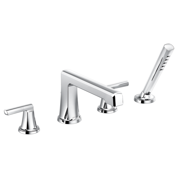 Brizo Levoir T67498 Roman Tub Faucet With Handshower - Less Handles, chrome - view 3