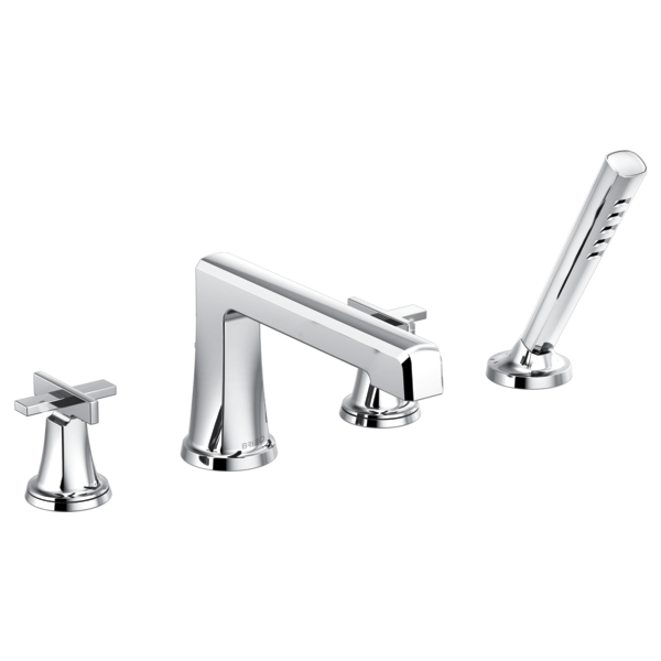 Brizo Levoir T67498 Roman Tub Faucet With Handshower - Less Handles, chrome - view 4