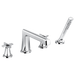Brizo Levoir T67498 Roman Tub Faucet With Handshower - Less Handles, chrome - view 4