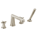 Brizo Levoir T67498 Roman Tub Faucet With Handshower - Less Handles, luxe nickel - view 2