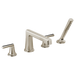 Brizo Levoir T67498 Roman Tub Faucet With Handshower - Less Handles, luxe nickel - view 3