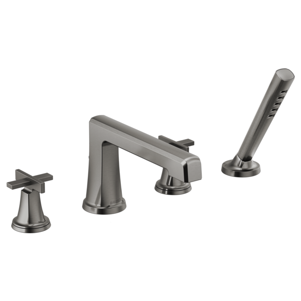 Brizo Levoir T67498 Roman Tub Faucet With Handshower - Less Handles, luxe steel - view 4